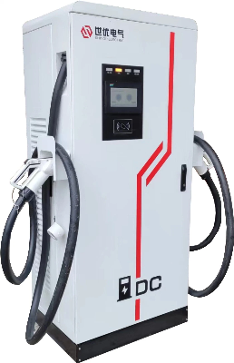 Ultra Fast EV Charging Pile 60kw Emobility Highway Charger Point Dual DC Gun