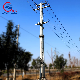  400kv Hot DIP Galvanized Powder Coated Power Transmission Tower Double Circuit Steel Tower