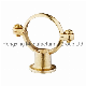  Pipe Clips Natural Brass or Chrome Plated Die-Casting Brass Dual Porpose