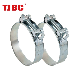 248-260mm Stainless Steel Heavy Duty Tube Clamp, T-Bolt Hose Clamp with Single Bolt, Ear Clamp Pipe Clamp Hose Clamp Clips