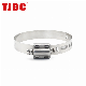  15.8mm Stainless Steel High Torque Worm-Drive Heavy Duty Hose Clamp for Automobile Exhaust. 197-219mm