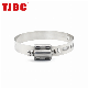 15.8mm Stainless Steel High Torque Worm-Drive Heavy Duty Hose Clamp for Automobile Exhaust. 197-219mm