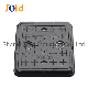 Ductile Cast Iron Square Double Sealed Manhole Cover and Frame