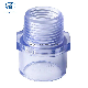  UPVC Plastic Transparent Male Threaded Adaptor for Water Treatment by Hzvode
