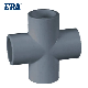 Era Piping Systems PVC/Plastic Pipe Fitting Cross Tee Schedule 80