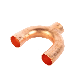 Copper Connecting Y Type Tee Refrigeration Copper Pipe Fitting Copper Standard Fittings