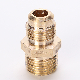  Forged Thread Connecting 1/2-Inch X 1/2-Inch NPT Male Pipe, Hex Nipple Straight Connector Pipe Fitting Brass Nipple Fittings