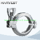  Stainless Steel Sanitary Grade SS304 SS316L DIN 13mhhm-Dp Heavy Duty Double Pin Clamp