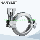 Stainless Steel Sanitary Grade SS304 SS316L DIN 13mhhm-Dp Heavy Duty Double Pin Clamp