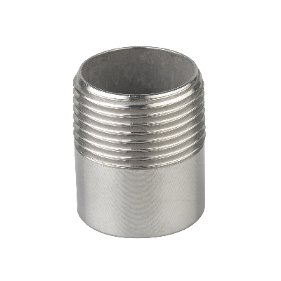 Stainless Steel Pipe Fittings 1/4"-4" NPT/BSPT One End Threaded Welded Nipple