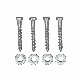  DIN571 Wood Screw Wooden Screw Zinc Plated Carbon Steel M6 M8 M10 M12 Bulk Packing Hex Head Wood Screws