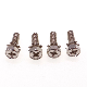 M4*14 Nickel-Plated Carbon Steel Phillips/Crosss Hexagon Head Toothed Washer Antiskid Sem/Combination Screw