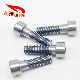 D: 8*L: 28 Nickel-Plated Carbon Steel Hexagon Socket Cap Fillister Head Half Thread Screw