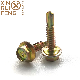  Carbon Steel Hexagon Phillip/Pozi/Slotted Drive Self Drilling Screw