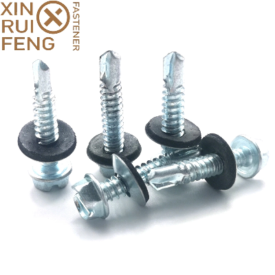 Slotted Drive Wholesale Roofing Screw with Hex Head Galvanized Fastener Made in China