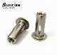 Pre-Bulbed Split Rivet Nut Round Slotted Jack Nut Stainless Steel