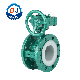 Ci/Di Cast Ductile Iron PTFE Rubber-Lined Worm Gear Flanged Butterfly Valve