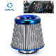  Customized 76mm 3inch Modified Intake High Flow Car Mushroom Head Blue Stainless Steel Mesh Air Filter Element