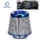 Customized 76mm 3inch Modified Intake High Flow Car Mushroom Head Blue Stainless Steel Mesh Air Filter Element