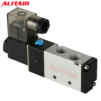 AC110V Airtac Type 5/2-Way G1/8" Pneumatic Directional Solenoid Valve 4V210-06