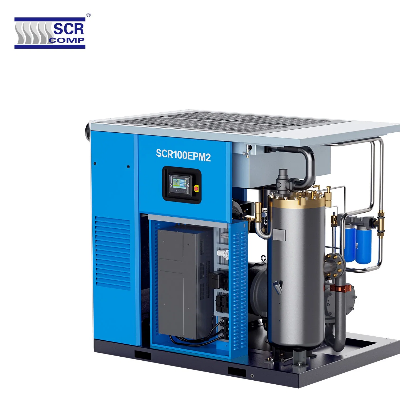 Best Quality Industrial Rotary Oil-Injected Single Screw 75kw 100HP Air Compressor