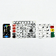 Silicone Rubber Conductive P+R Keypad and Plastic Button Cover Numeric Button