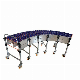  Telescopic Manual Gravity Plastic/Steel Skate Wheel Flexible Conveyor for Unload