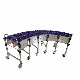 Telescopic Manual Gravity Plastic/Steel Skate Wheel Flexible Conveyor for Unload