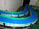 Assembly Line Industrial Transfer Green Stainless Steel Roller Belt Conveyor Modular Belt Conveyor