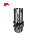 Customized Gear Shaft of 6 Module and 30 Teeth Left Spiral Angle