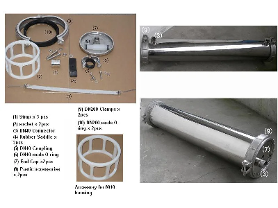 Ss Membrane Housing 8" (Water purification, SS pressure vessel, water treatment parts)