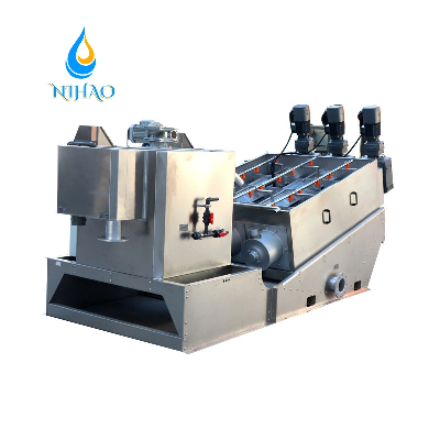 Power Saving and Water Saving Screw Press Dewater Machine for Sewage Treatment