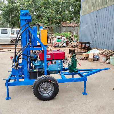 Small Diesel Hydraulic Water Well Drilling Rig Full Set Equipment with Wholesale Price