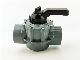 PVC 3ways Plug Valve for Swimming Pool or Water Treatment