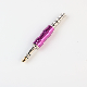 Colorful Barrel 6.35mm 1/4 Stereo Plug with Spring for Instrument Cable