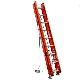 Durable Easy Pulled Fiberglass Extension Ladder