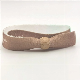 Environmental Custom Festival Fabric Woven RPET Wristbands for Events with Bamboo Reusable Closure