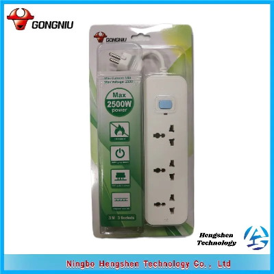 European Standard EU Extension Power Socket Travel Universal Desk Power Strip with USB