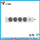  New Design European Standard 3 Way Socket USB Expansion Power Socket Euro Power Strip with 2 USB Charger