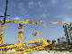 Sun Factory Qtp7025-10t Length 70 Meters Max Load 10t Stationary Flat Top Tower Crane for Sale Construction Machinery Topless Equipment