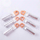  Electrical Connector Ring Type Non Insulated Round Battery Copper Ground Tube Crimp Terminals Cable Lugs for High Voltage