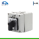 IP66 Waterproof 3 Pole 20A Square Types 3 Phase Manual Change Over Switch