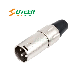  3-Pin XLR Cable Connector Male with All Metal Housing