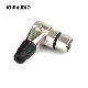 Right Angle XLR 3 Pin Male Female Connector Cable Mount Connector (9.3198)