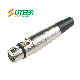  3-Pin XLR Cable Connector Female with Metal Strain Relief