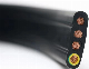 Rubber Sheathed Flat Wire Copper Core Waterproof Rubber Flexible Cable.