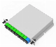  High Quality Lgx Box Cassette Card Inserting Type Fiber Optic PLC Splitter with Sc Adapter