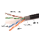 10gbps Data Transfer and Solid Copper Core Unshielded Twisted Pair CAT6 Network LAN Cable for Outdoor Ethernet