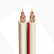 2 Core Red Black 2X2.5mm2 Copper CCA Flat Ribbon 12 / 14 / 16 AWG 1.5mm 2.5mm OFC Twin Core Stranded Copper Transparent Soft PVC Round Jacket Speaker Cable