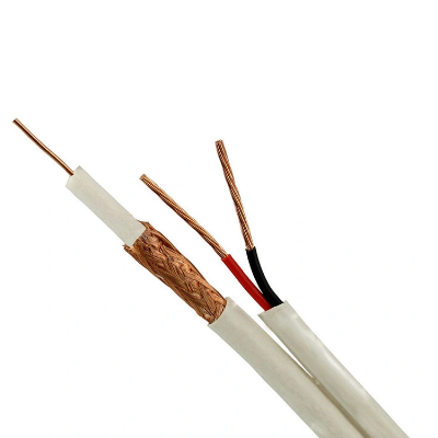 Rg59 CCTV Coaxial Cable with 2 * 0.75 mm2 CCA Power Siamese Cable